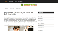 Desktop Screenshot of bestdigitalpianoguides.com