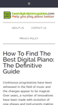 Mobile Screenshot of bestdigitalpianoguides.com